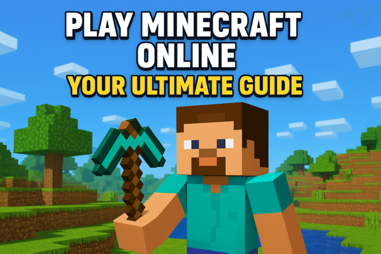 Minecraft online guide with character