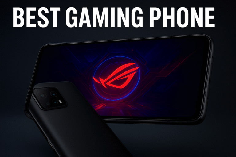 High-performance gaming smartphone advertisement